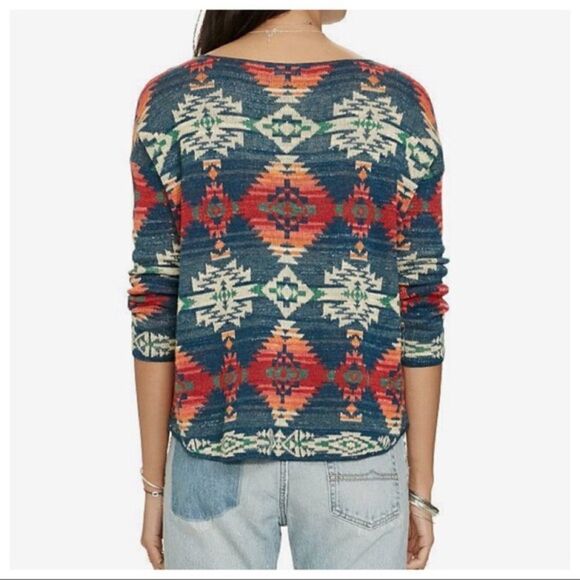 Denim & Supply Aztec print sweater C32 - Picture 2 of 8